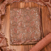 Shimmer Brown Unstitched Suit